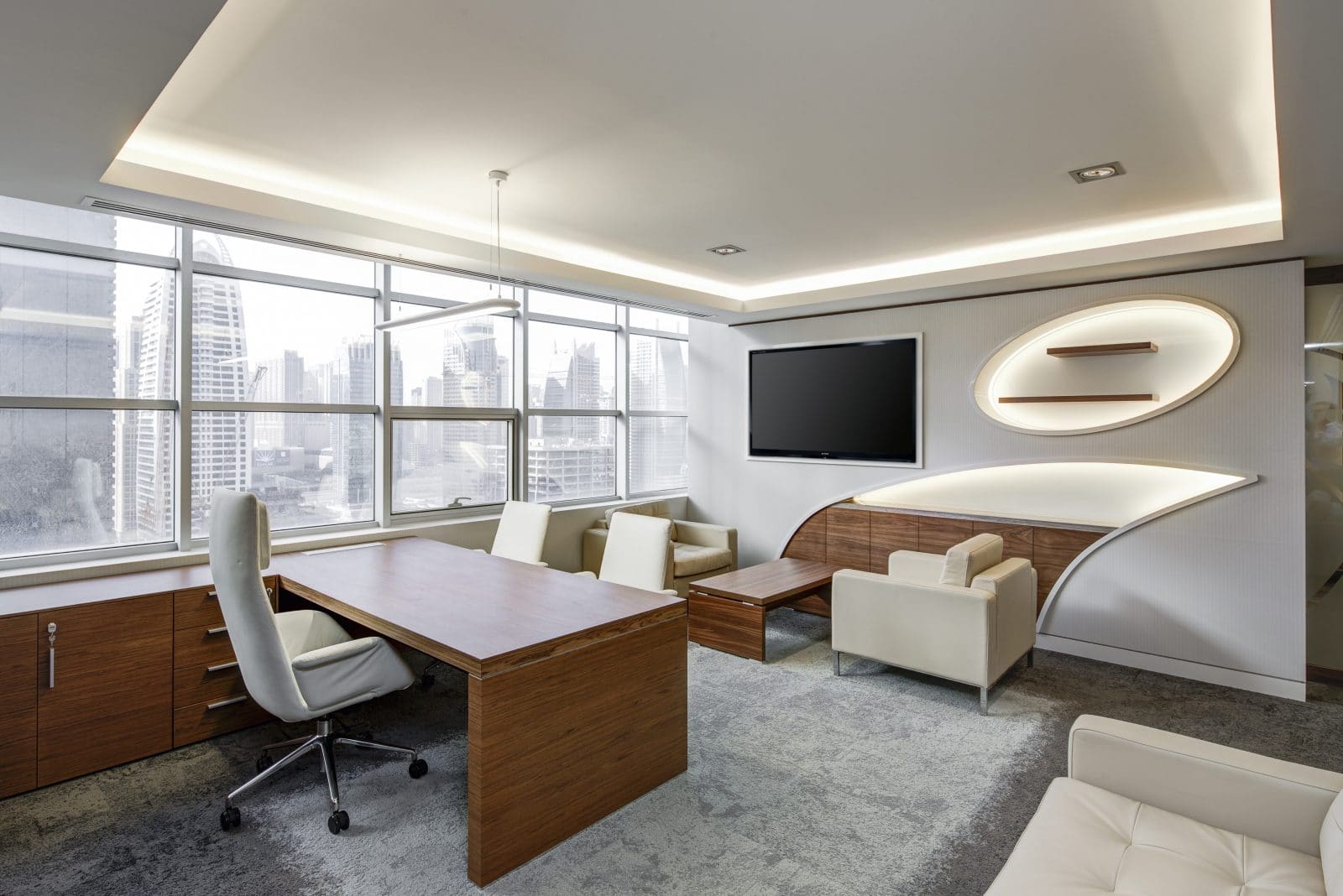 office sitting room executive sitting min Create the Right Impression with your Commercial Interior Design 16