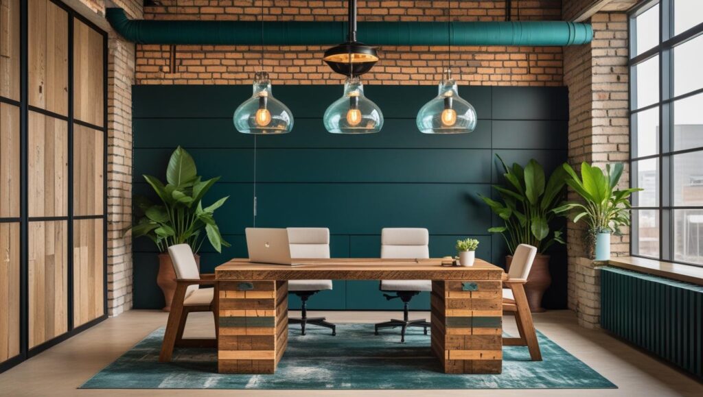 sustainable materials being used in office interiors